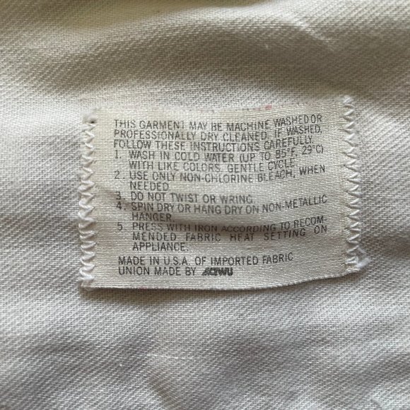 Corbin Cream Twill Men's Pants, Size 36.5 (based off flat measurement) - Picture 10 of 13